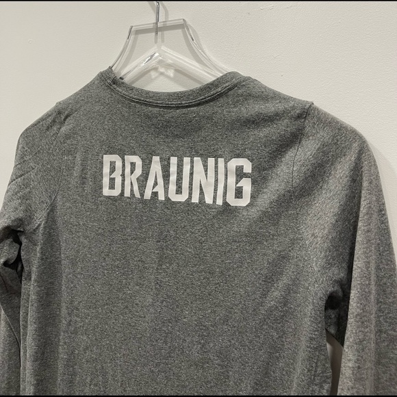 The Nike Tee Long Sleeve Top Grey Size Large Braunig - Picture 6 of 7